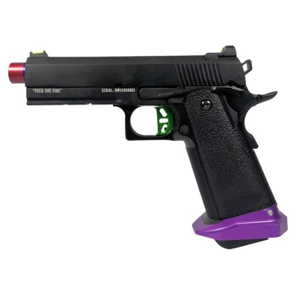 Pistola Airsoft GBB Hi Capa Black Whisper Custom Joker Metal Blowback - TAG - Imagem 2